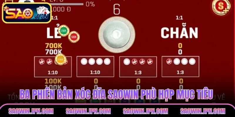 Ba phiên bản xóc đĩa SAOWIN phù hợp mục tiêu khác nhau